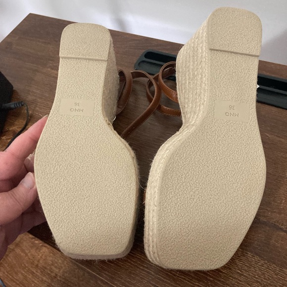 Michael Kors Brown Mango Wedge Sandals. - Picture 8 of 8